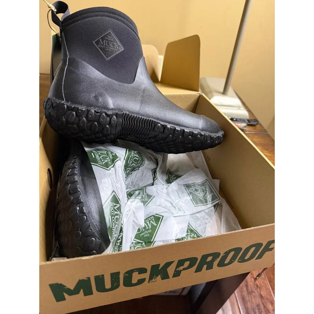 Muck Boot Company Muckster II Mens Waterproof Rubber Garden Boots Black sz8